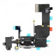 Flex Carga / Micro / Jack Apple iPhone 5C Negro