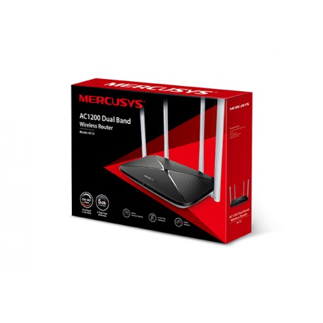 Router Mercusys AC12 4 antenas 1200MBps
