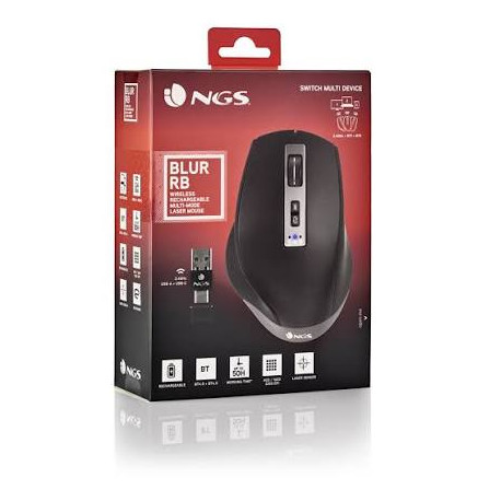 Raton Inhalambrico Recargable Bluetooth NGS BLUR-RB