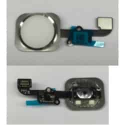 Flex / Boton Menu Apple iPhone 6 Blanco Plata