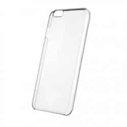 Funda flex Iphone 7 transparente destellos purpurina