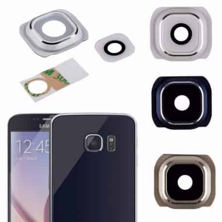 Lente Camara Trasera Samsung S6/S6 Edge Negro