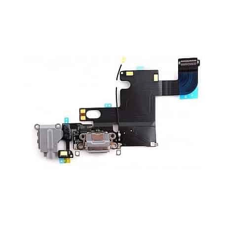 Flex Carga / Micro / Jack Apple iPhone 6S Negro