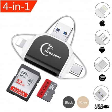Lector de Tarjetas 4 en 1 Ingelon