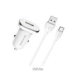Cargador+Cable Mechero Borofone BZ12A Tipo C