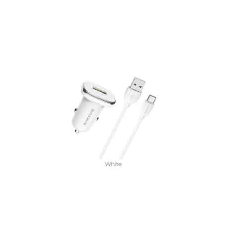 Cargador+Cable Mechero Borofone BZ12A Tipo C